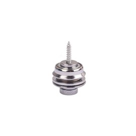 Alnicov Electric Guitar Strap Lock，for Electric Acoustic Guitar Chrome