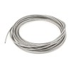 Clear Vinyl Coated Wire Rope Cable, 3/32" - 1/8", 7x7,