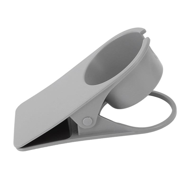 Cup Holder Clip Desk Side Glass Mug Bottle Clamp Stand