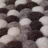 Maharanis Fairtrade Felt Coaster Pot Coaster Pebble Natural Light 22