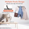 Optish Coat Rack Wall Mount, 2 Pack Coat Hooks Wall