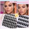 3D Fluffy Eyelash Cluster, EMEDA Individual Eyelash Cluster Eyelash Extensions