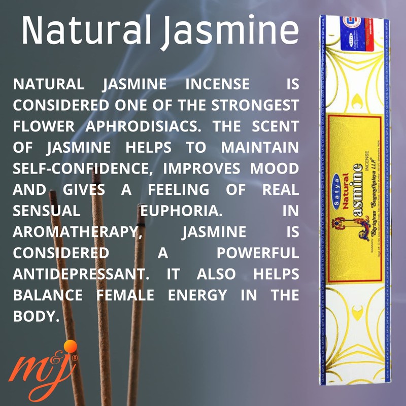 Original Satya Nag Champa Natural Jasmine Incense Sticks | with