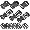 2 Set 38mm/1.5inch Rucksack Clips Buckles Clips Tri-Glide Slides Flat