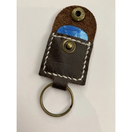 Handmade Leather Guitar Pick Holder Keychain, Guitar Pick Holder Case Bag, Plectrum Key