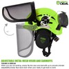 GREEN DEVIL Forestry Chainsaw Safety Helmet with Mesh Face Shield