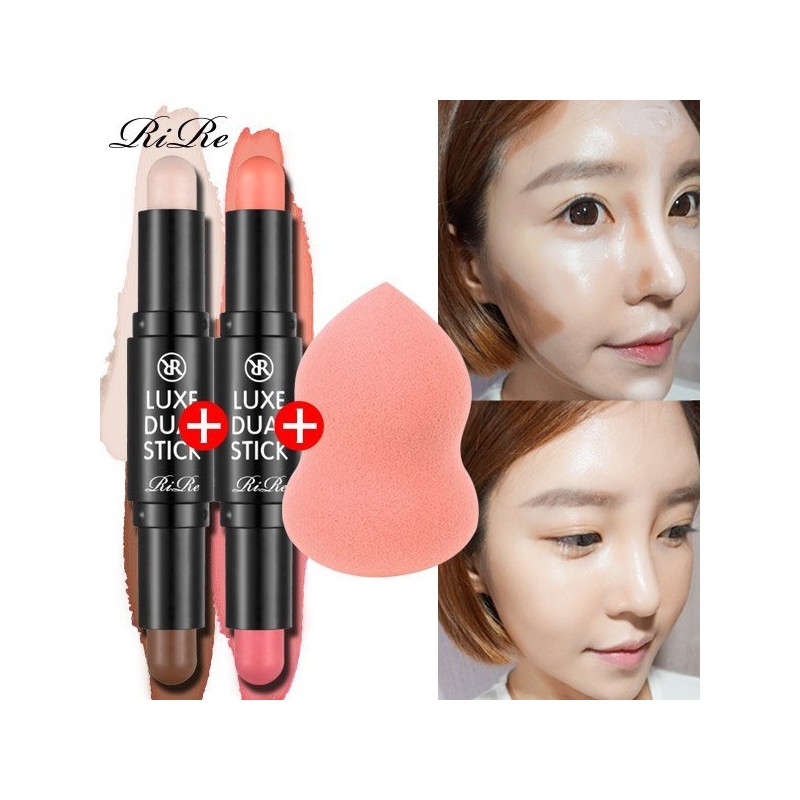 1+1 Lire Lux Contouring Dual Stick 3g+Waterpuff Dual Stick_No.1+No.1+Waterpuff /