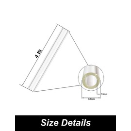 HZCPENG 10 Pcs Multicolor Glass Tubes 4 Inches Long 10mm OD 7mm ID 1.5mm Thick Wall Glass Borosilicate Blowing Tubes