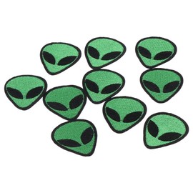 10PCS Alien Iron on Patches, Universe Alien Embroidered Patches, Sew On/Iron on Decorative Appliques for Jackets Clothes DIY