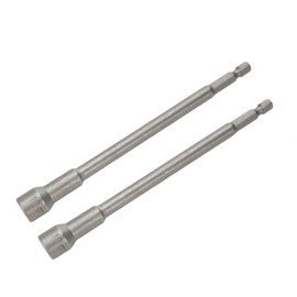 Rannb Hex Shank Magnetic Power Nut Driver Bit Set 10mm Hex Socket Extension Long Metric Hex Driver Bits -2pcs