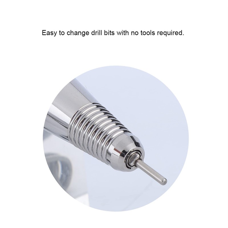 Nail Drill Handle 35000RPM Metal Pin Design Quiet Operation Easy
