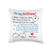 To My Girlfriend Pillow From Boyfriend To My Girlfriend I
