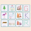 Auvewilo Wooden Geoboard | Cute Flashcards & Rubber Bands Included