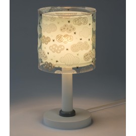 Dalber Children's Table Lamp Bedside Lamp Clouds Green 15 x 15 x 30 cm