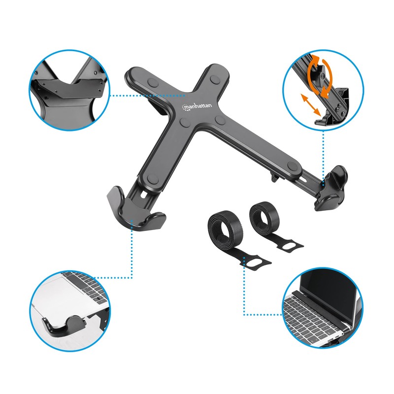 Manhattan 462211 Soporte para Laptop con Montaje VESA Ajustable