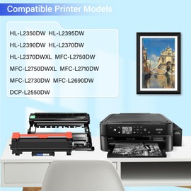 SuperInk (5 Toner, 2 Drum Compatible for Brother TN760 TN730 Toner Cartridge and DR730 Drum Unit Work with HL-L2395DW HL-L2390DW HL-L2370DW MFC-L2750DW MFC-L2710DW Laser Printer