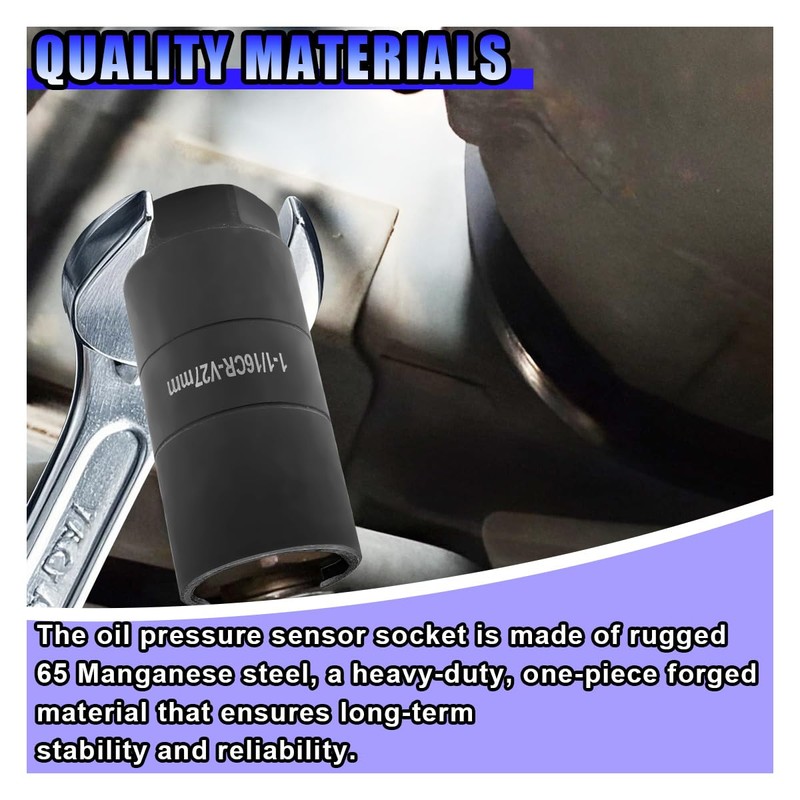 UHANBUT Oil Pressure Sensor Socket, 1 1/16 Oil Pressure Switch