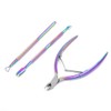 Cuticle Pusher Remover Kit, Cuticle Nipper, Triangle Cuticle Peeler Scraper