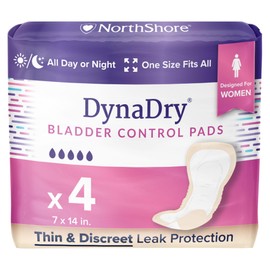 NorthShore DynaDry Pads for Women, Ultimate, Starter Pack/4