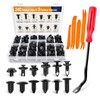 YFRENZICAL 240 Retainer Clips+5 Fastener Remover Car Plastic Rivets Fasteners