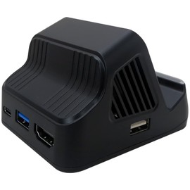 for Nintend Switch Docking Station Stand Charging Dock with 4K TV HDMI Adapter, 3 USB Ports & Cooling Fan, Black