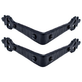 2 Pack - 3.5 Inch Metal Corner Bracket for Furniture - Black - Handmade Decorative Corner Braces - Rustic Metal Corner Brackets for Tables, Desks, Shelves, Boxes and Chests - The Tuscan Series