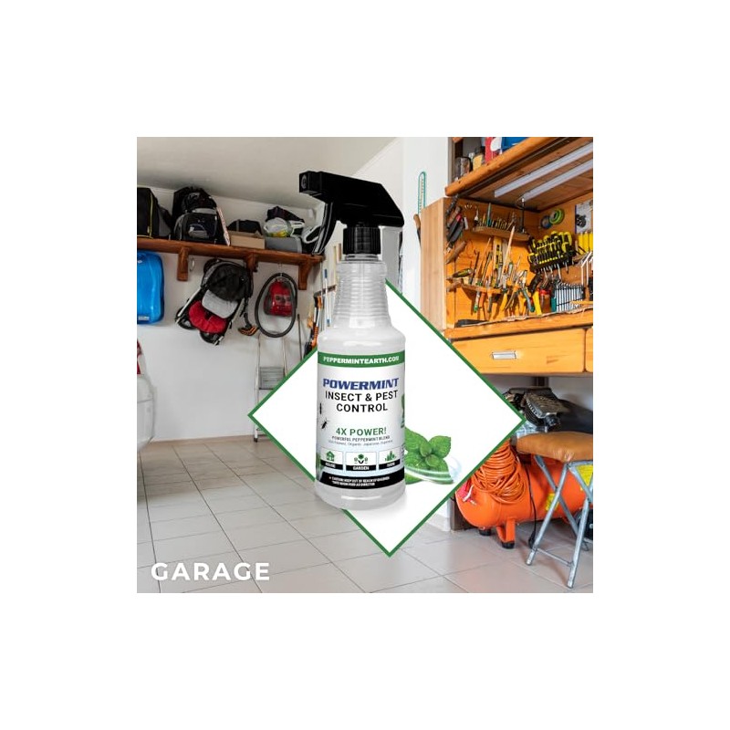 Powermint Peppermint Oil Insect & Pest Spray for Spiders, Ants,