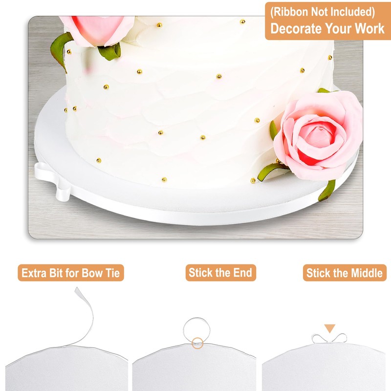BOARDS+ Sleek Cake Drums 10 Inch (14 Pack) | 1/2"