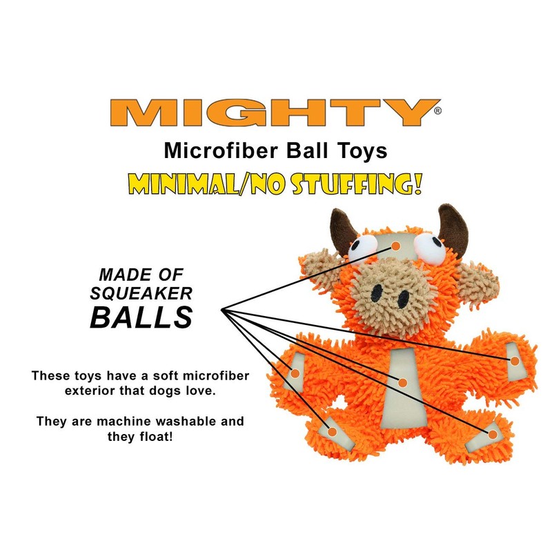 MIGHTY- Microfiber Ball Panda – Made with Squeaker Balls and