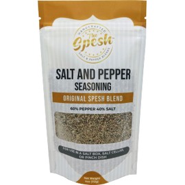 The Spesh - Gourmet Salt and Pepper Finishing Seasoning Blend 4oz - Handcrafted Mix of 12 Salts and Peppers. Perfect on Grass-Fed Steaks, Seasonal Vegetables, Italian Pasta Dishes, in BBQ's, Rubs, and Much More...