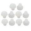 uxcell® 10pcs 6mm White Rubber Round Plug Chair Table Furniture