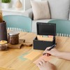 DRASTAR Index Card Holder 3x5, Wooden Index Card Organizer Box