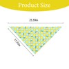 1Pcs Summer Dog Bandana,White Adjustbale Dogs Scarfs Bandanas Pet Triangle