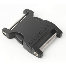 Sea To Summit Unisex's 2 Pin Field Side Release Buckle-Black, 25 mm