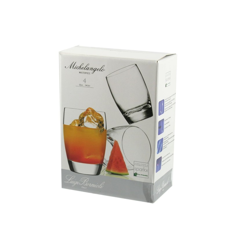 Luigi Bormioli Michelangelo Masterpiece 12 oz Double Old Fashioned Glasses