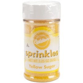 Wilton Sparkling Sugar Decorating Sprinkles, 3.25 oz., Yellow