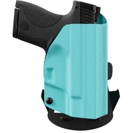 We The People Holsters - Aqua - Right Hand - OWB Holster Compatible with Smith & Wesson M&P Shield / M2.0 w/Integrated Crimson Trace Laser/Plus 9mm/.40/30 Super Carry
