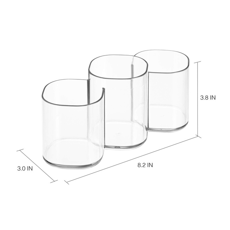 InterDesign, Clarity Organizador de Maquillaje, Transparente