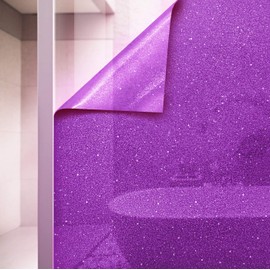 VViViD Purple Crystal Tint Frosted Decorative Two-Way Privacy Window Adhesive Vinyl Film Roll (36in by 60in)