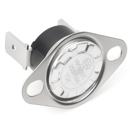 Anvpkun KSD201-70°C Normally Open Thermostat Thermal Fuse, for Microwave Fan Control, High Temperature Activation, with Movable Ring, NO Type Switch, Set Temperature 70°C (158°F)