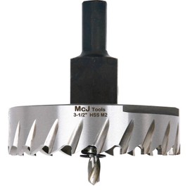 McJ Tools 3-1/2 Inch HSS M2 Drill Bit Hole Saw for Metal, Steel, Iron, Alloy, Ideal for Electricians, Plumbers, DIYs, Metal Professionals