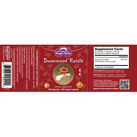 Dragon Herbs Duanwood Reishi - 500 mg