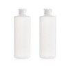 2PCS Empty Refillable Plastic Clear Soft Tube Squeeze Bottle Jars