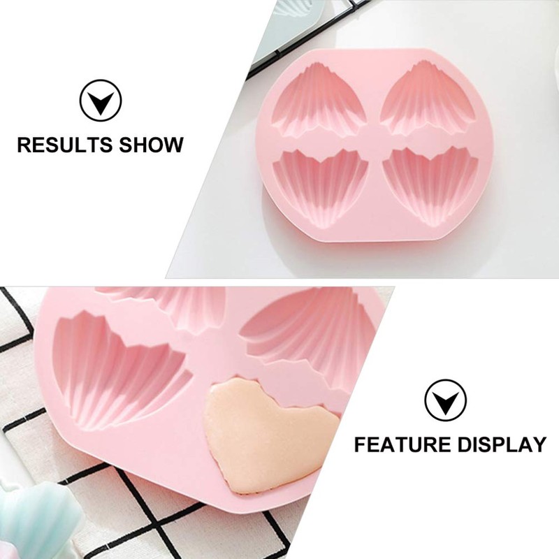 2 Pcs Nonstick Cupcake Baking Pan with 4 Cavity Design,