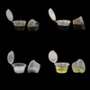 MIUPOO Round Sauce Cups, Plastic Sauce Cups, Transparent Sauce Cups,