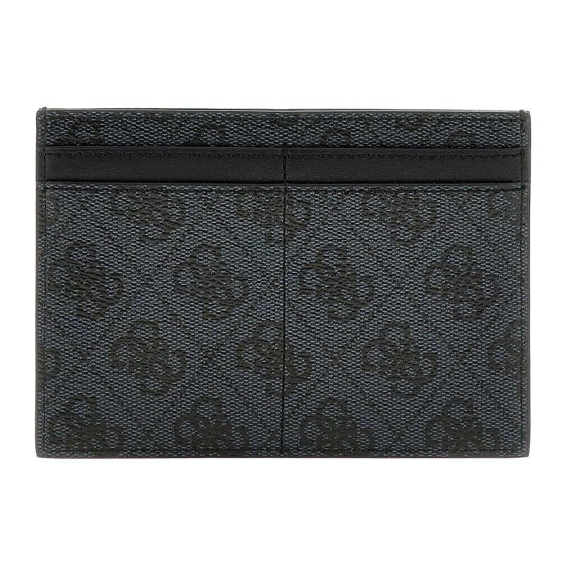GUESS Card Holder Coal Logo, black, Elegant