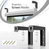 UineHiot Projector Screen Mount, Wall Mountable, Compatible with Most Projectors,