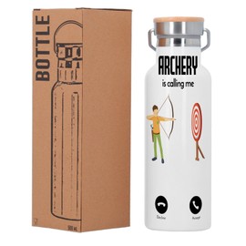 Archery Is Calling Me Sport Leisure Isolierflasche aus Edelstahl, 500 ml