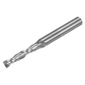 sourcing map Spiral CNC Router Bit 3/16" Diameter 1/4" Shank Up Cut 2 Flutes Solid Carbide End Mill Milling Bits with 1" Cut Length for Wood Plastic Soft Metal Aluminum