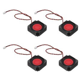 PATIKIL 2ワット8オーム ミニスピーカー 4個 フルレンジ モバイルポータブル広告機用 黒レッド